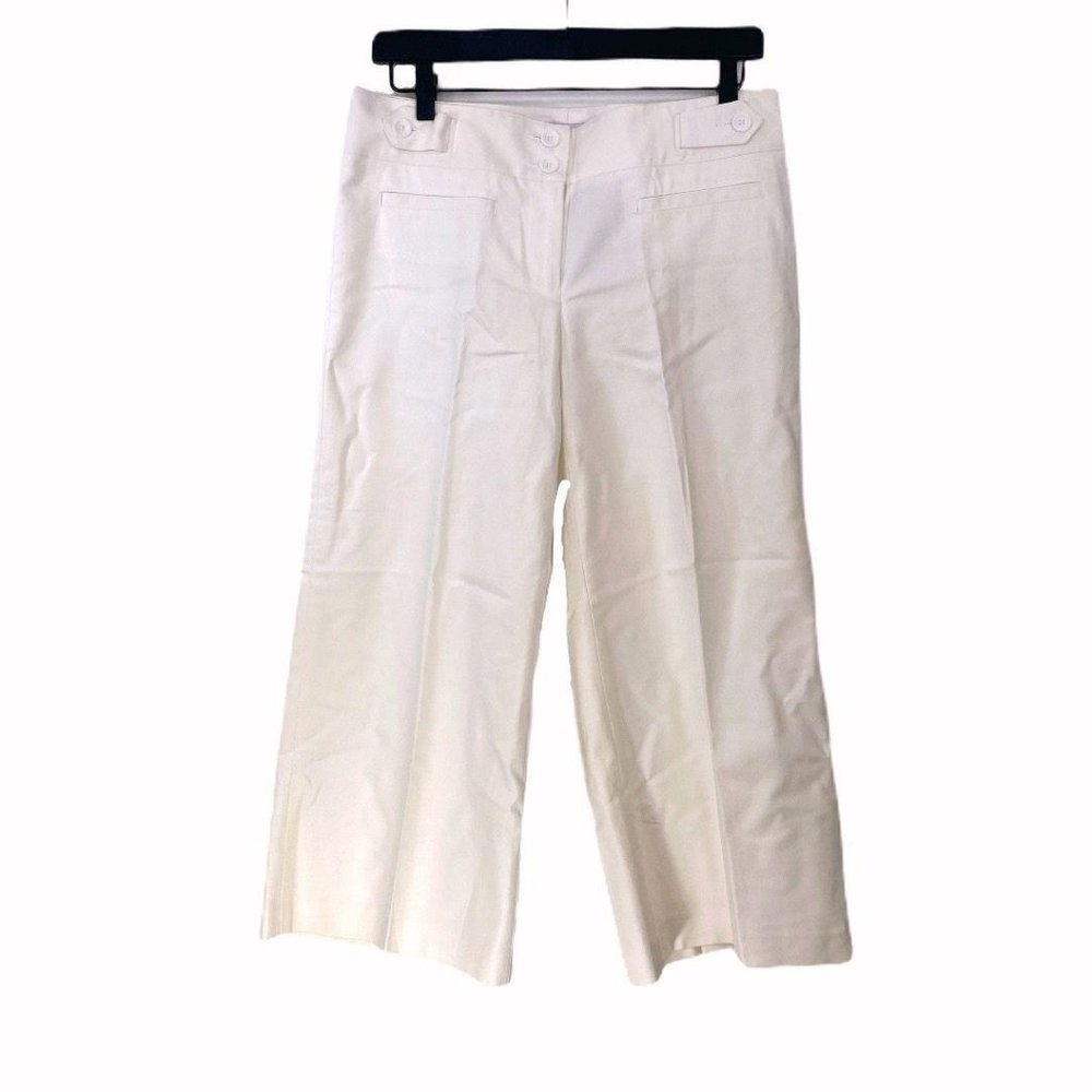 Laundry by Shelli Segal White Capri Pants 6